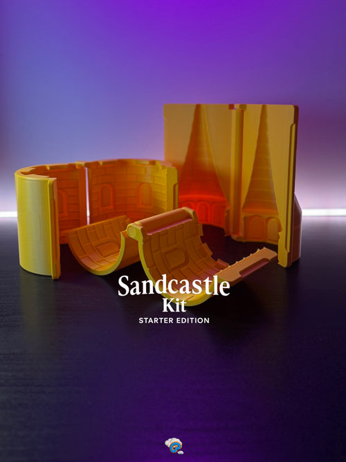 "Pipin.World viral sandcastle kit, reusable PLA clamshell mold, TikTok trending beach toy"